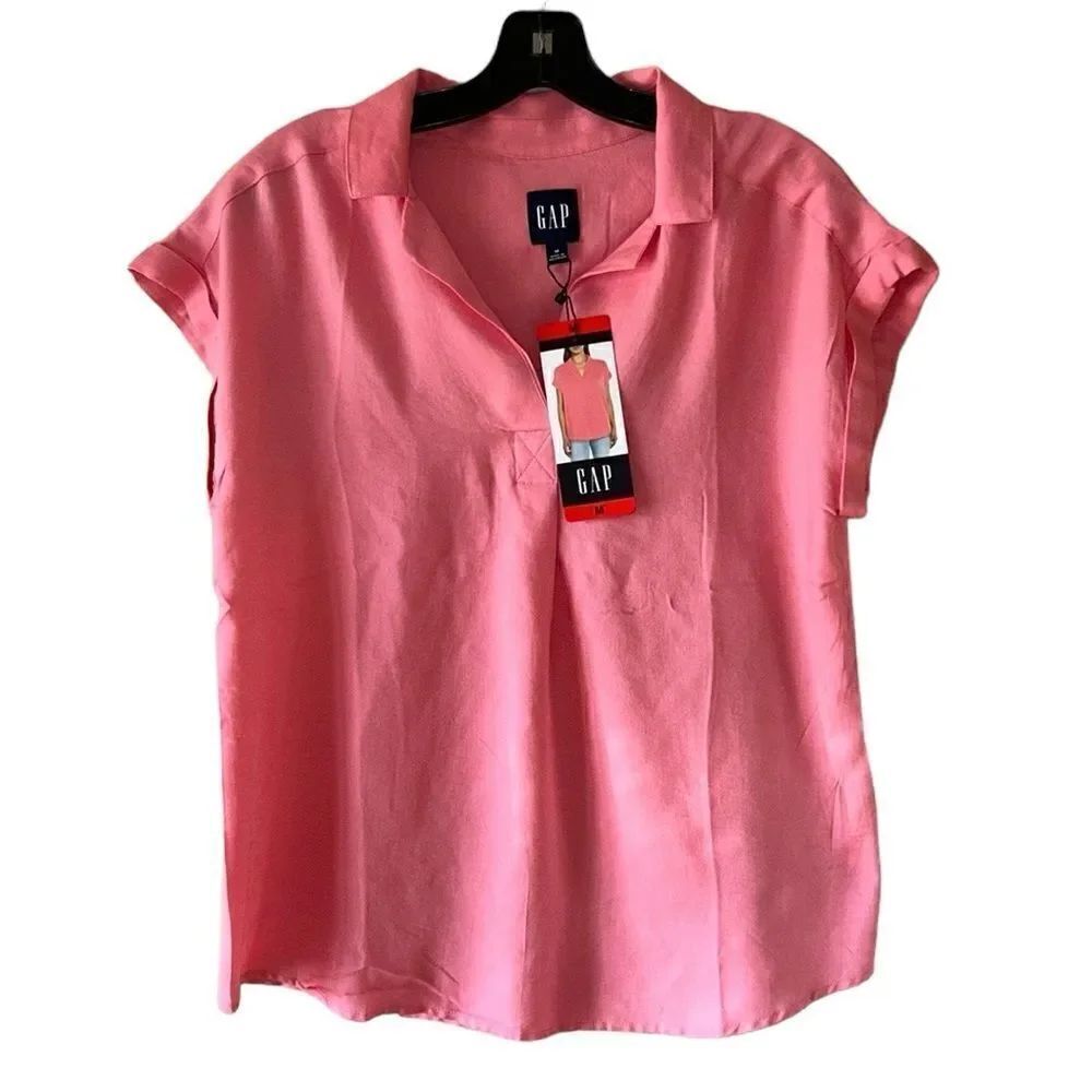 NEW Gap V Neck Pink Top